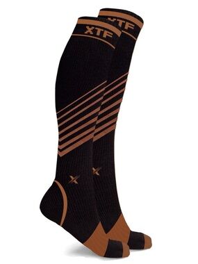 Copper Infused Striped Knee-High Socks